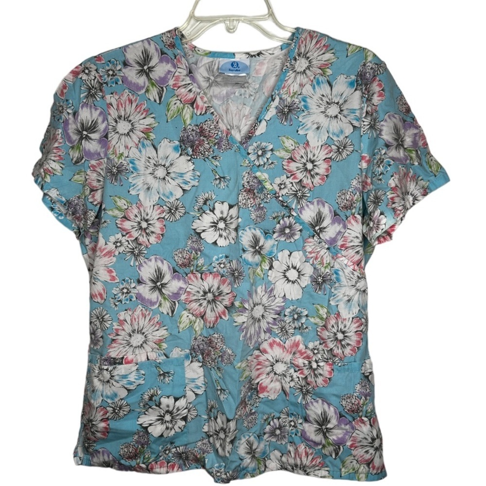 SB Scrubs Floral Scrub Shirt